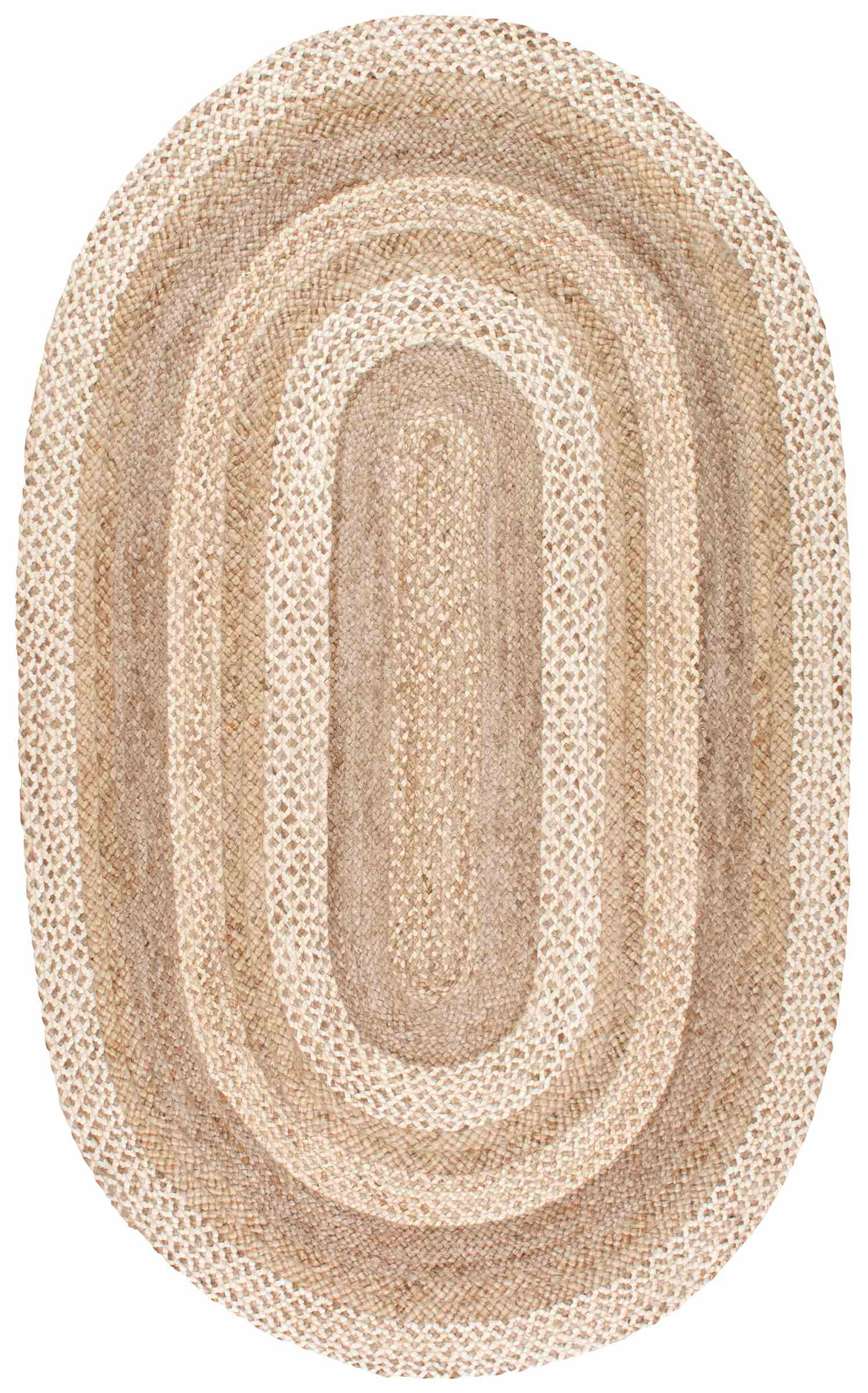 Breakwater Bay Oval Ansonia Geometric Jute/Sisal Area Rug in Natural ...