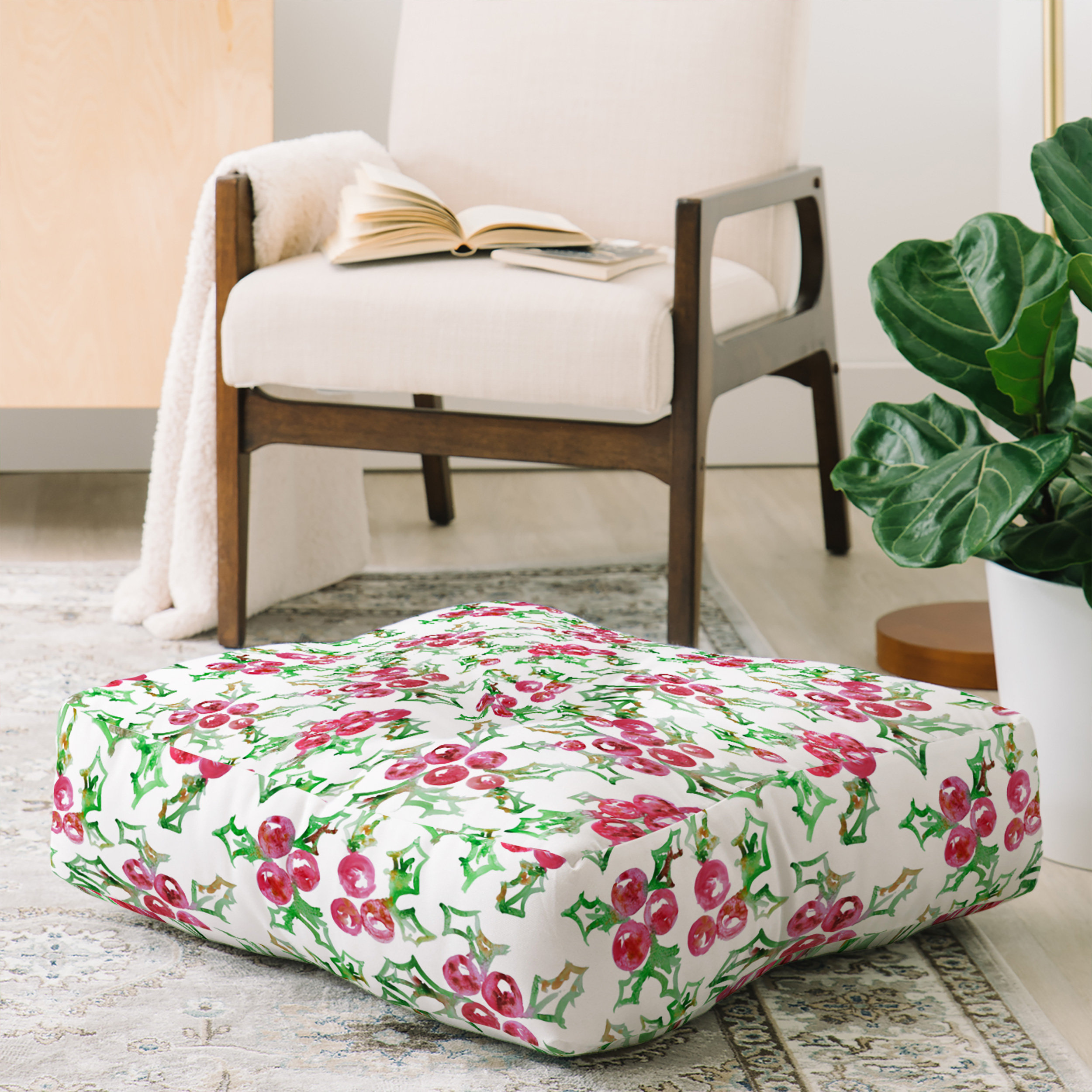 East Urban Home Dash And Ash All I Want For Christmas Floor Pillow Wayfair