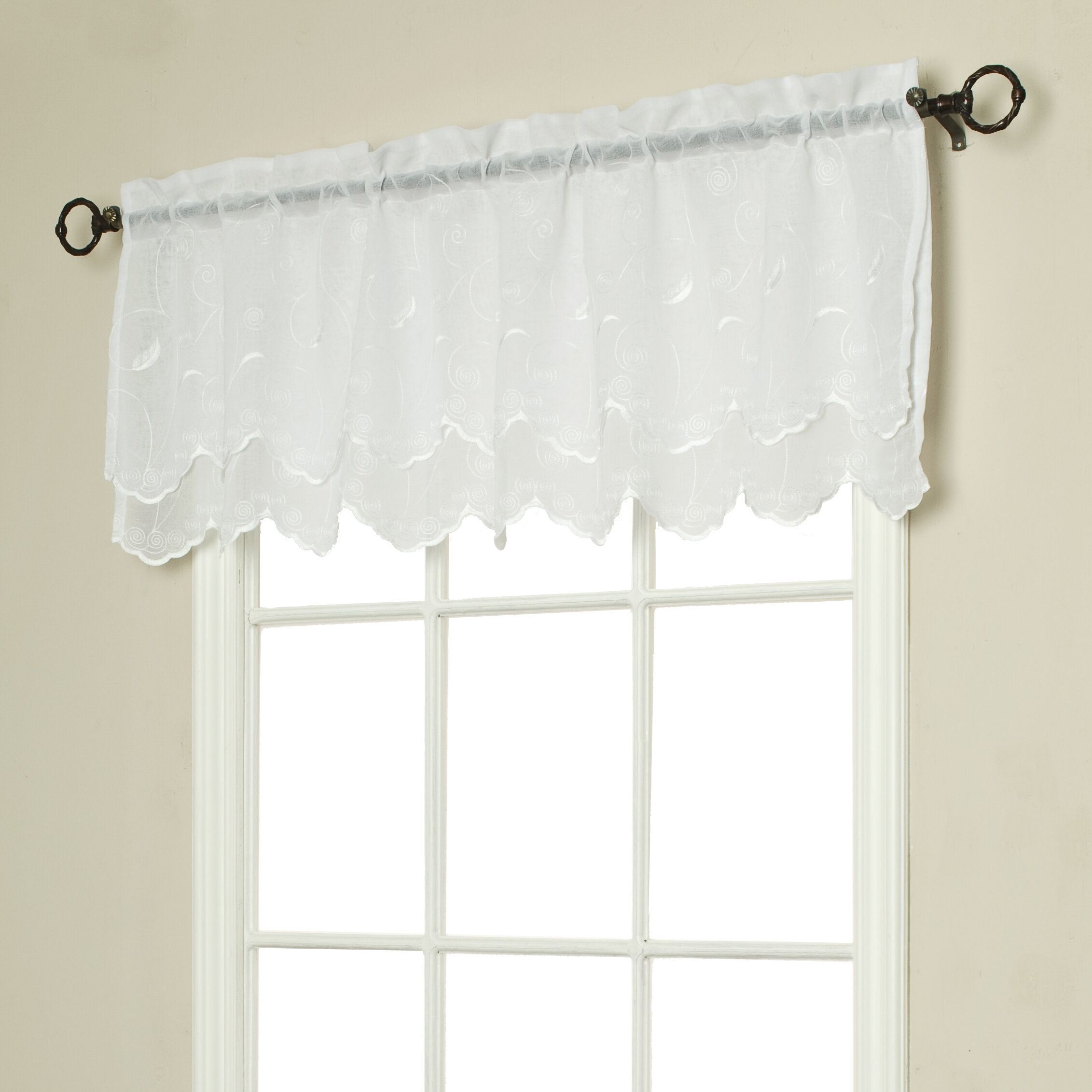 One Allium Way Osterberg 54 Curtain Valance Reviews Wayfair