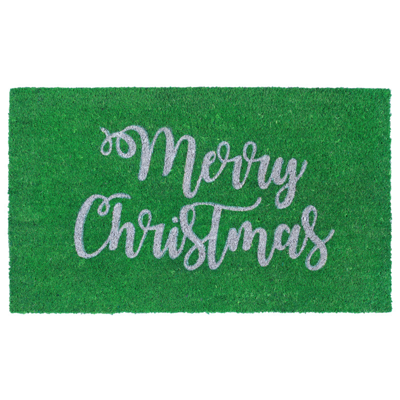 The Holiday Aisle Mira Merry Christmas 30 In X 18 In Non Slip