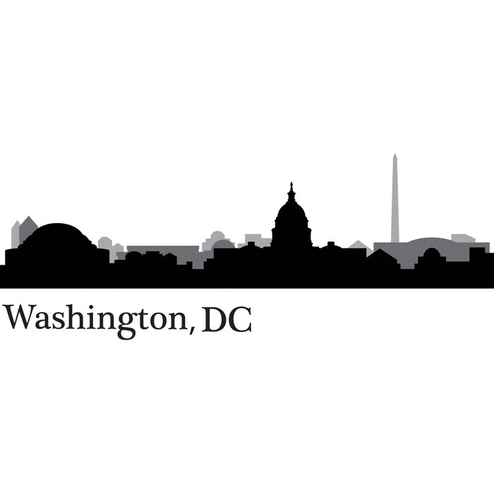 Washington Dc Cityscape Wall Decal Washington Dc Cityscape Wall Decal
