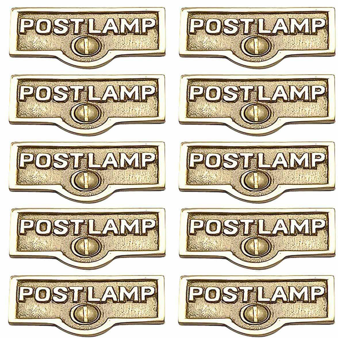 The Renovators Supply Inc. Switch Tags Post Lamp Name Signs 1Gang