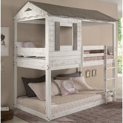twin bunk bed house
