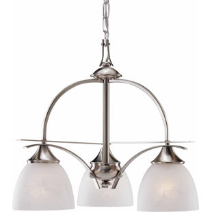 Go to store & view more images Durango 3-Light Shaded Chandelier by Volume Lighting