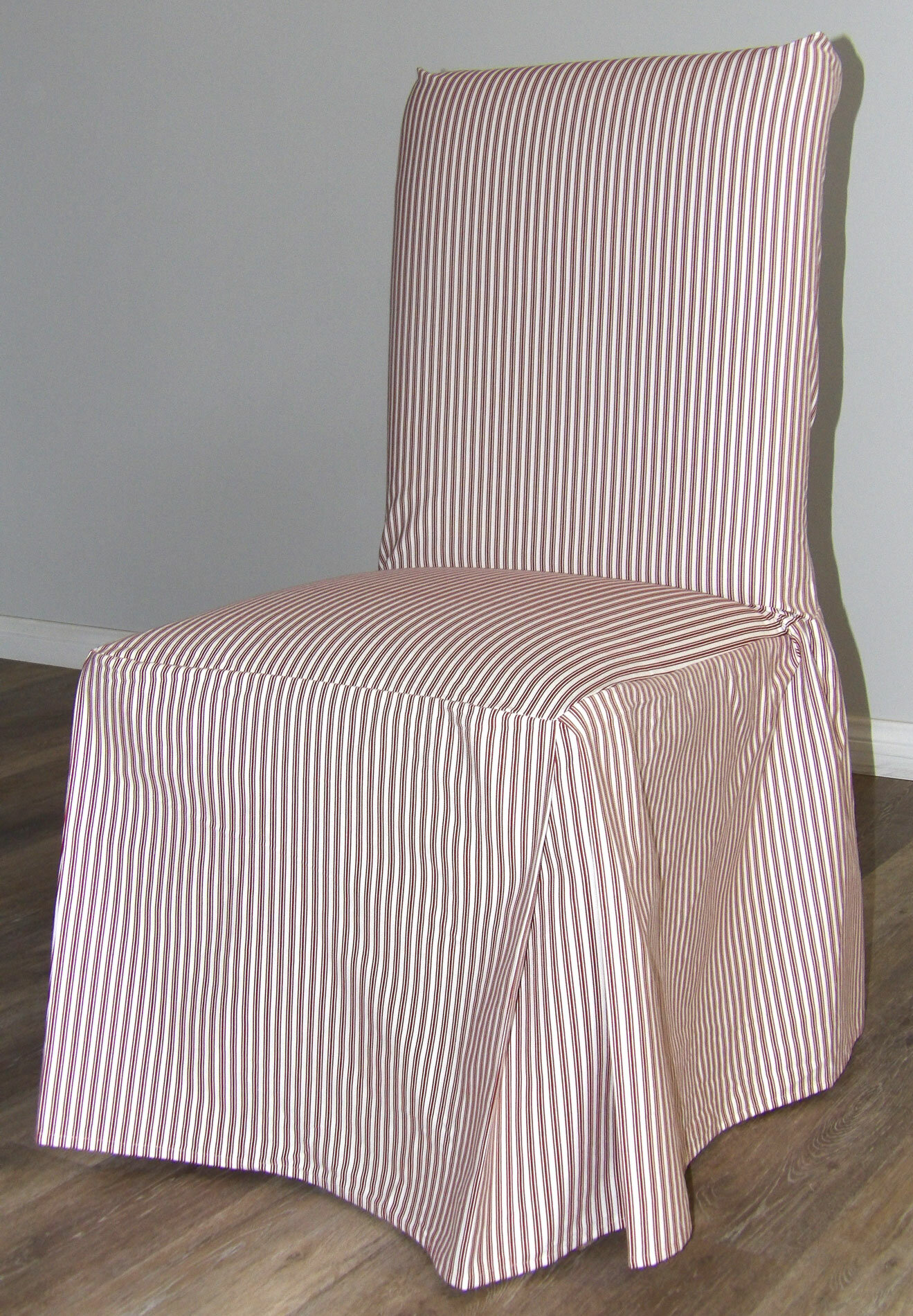 Handmade Red Ticking Stripes 100% Cotton Cushion Cover Various sizes