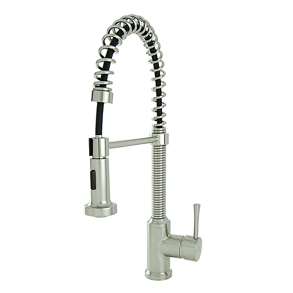 Fontainebyitalia Spring Coil Flat Spray Head Pull Down Single Handle Fontainebyitalia Spring Coil Flat Spray Head Pull Down Single Handle Kitchen Faucet Reviews Wayfair