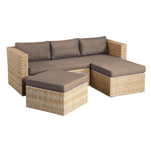 3-tlg. Loungesofa-Set Mito mit Kissen von Inko