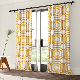 100 Cotton Yellow Gold Curtains Drapes You Ll Love In 2020