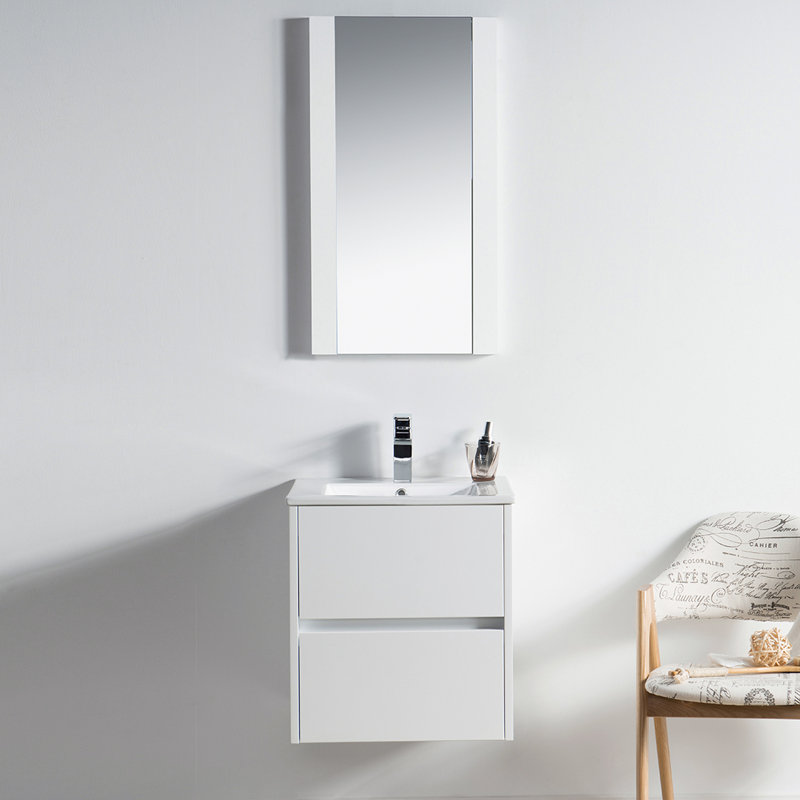 Orren Ellis Oquendo 20 Wall Mounted Single Bathroom Vanity Set With Mirror Reviews Wayfair Ca