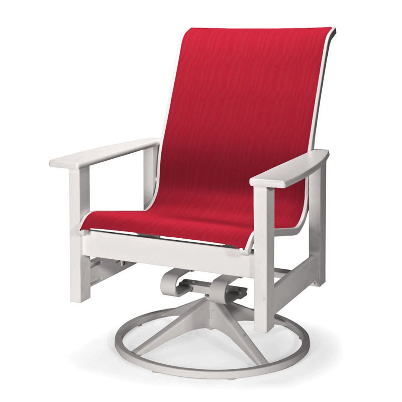 Telescope Casual Leeward Swivel Patio Dining Armchair Wayfair