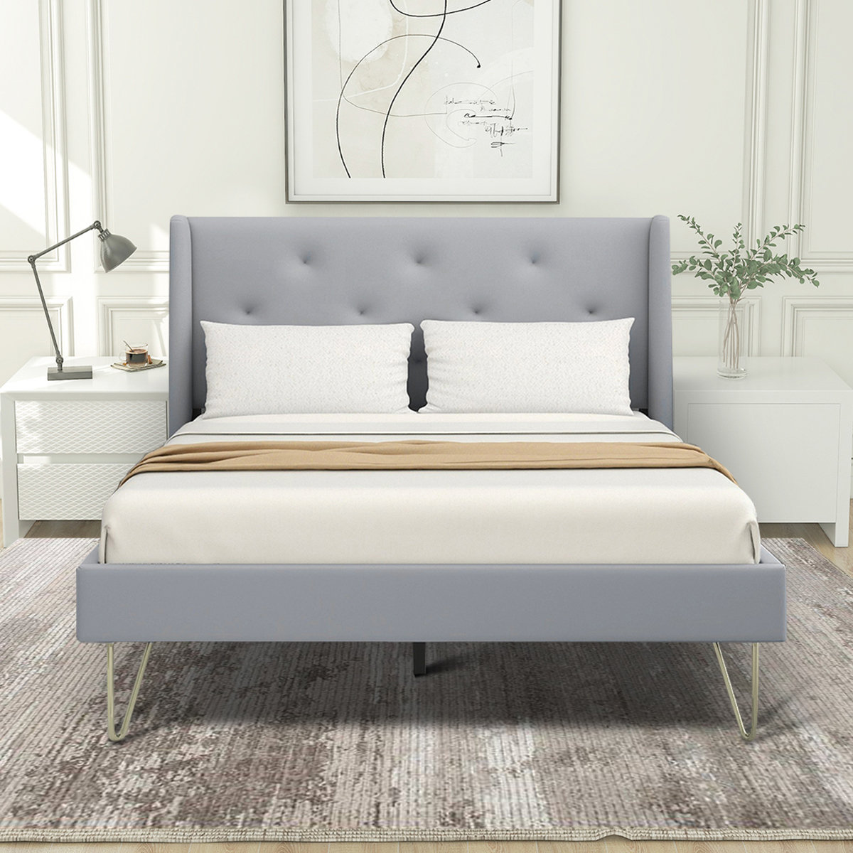 Mercer41 Julie-Anne Upholstered Bed | Wayfair