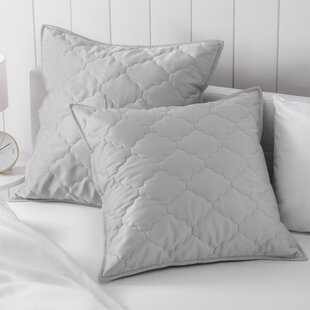 dark gray euro pillow shams