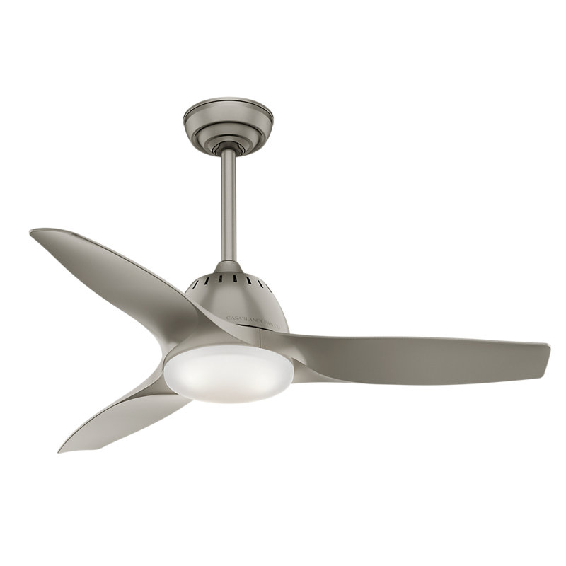 Casablanca Fan 44 Wisp 3 Blade Led Ceiling With Remote Light Casablanca Fan 44 Wisp 3 Blade Led Ceiling With Remote Light Kit Included Reviews Wayfair