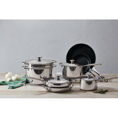 Le Creuset Stainless Steel 12 Piece Cookware Set Le Creuset