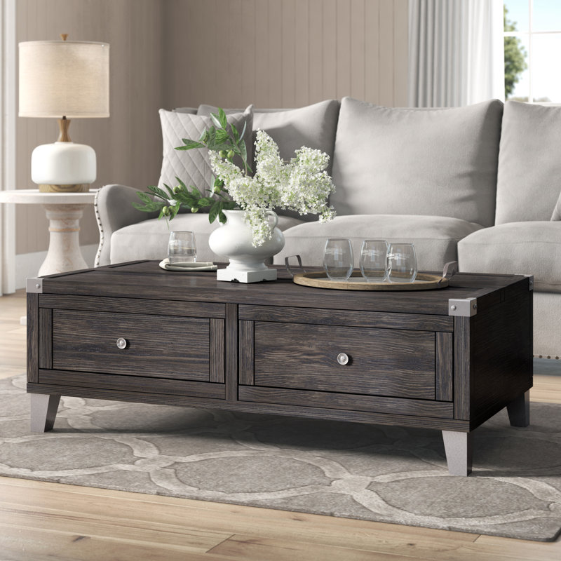 Laurel Foundry Modern Farmhouse Table Basse A Plateau Relevable Avec Rangement Hillcrest Et Commentaires Wayfair Ca