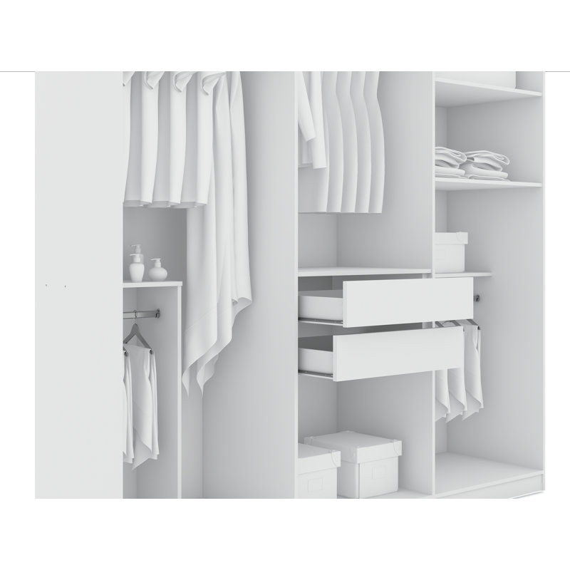 Brayden Studio Dishon Freestanding Wardrobe Armoire Reviews
