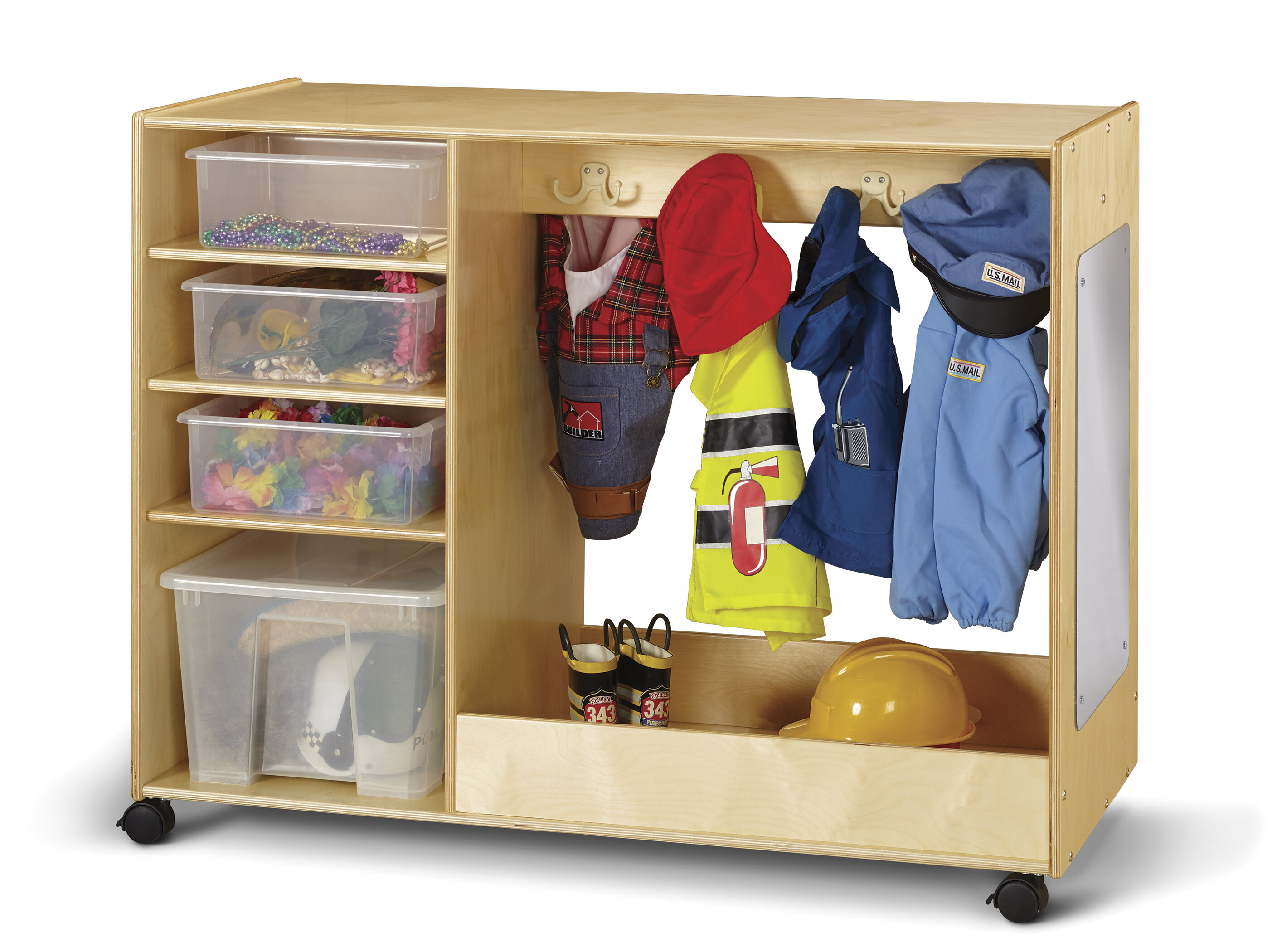 Jonti Craft Dress Up Double Sided 8 Compartment Classroom Cabinet