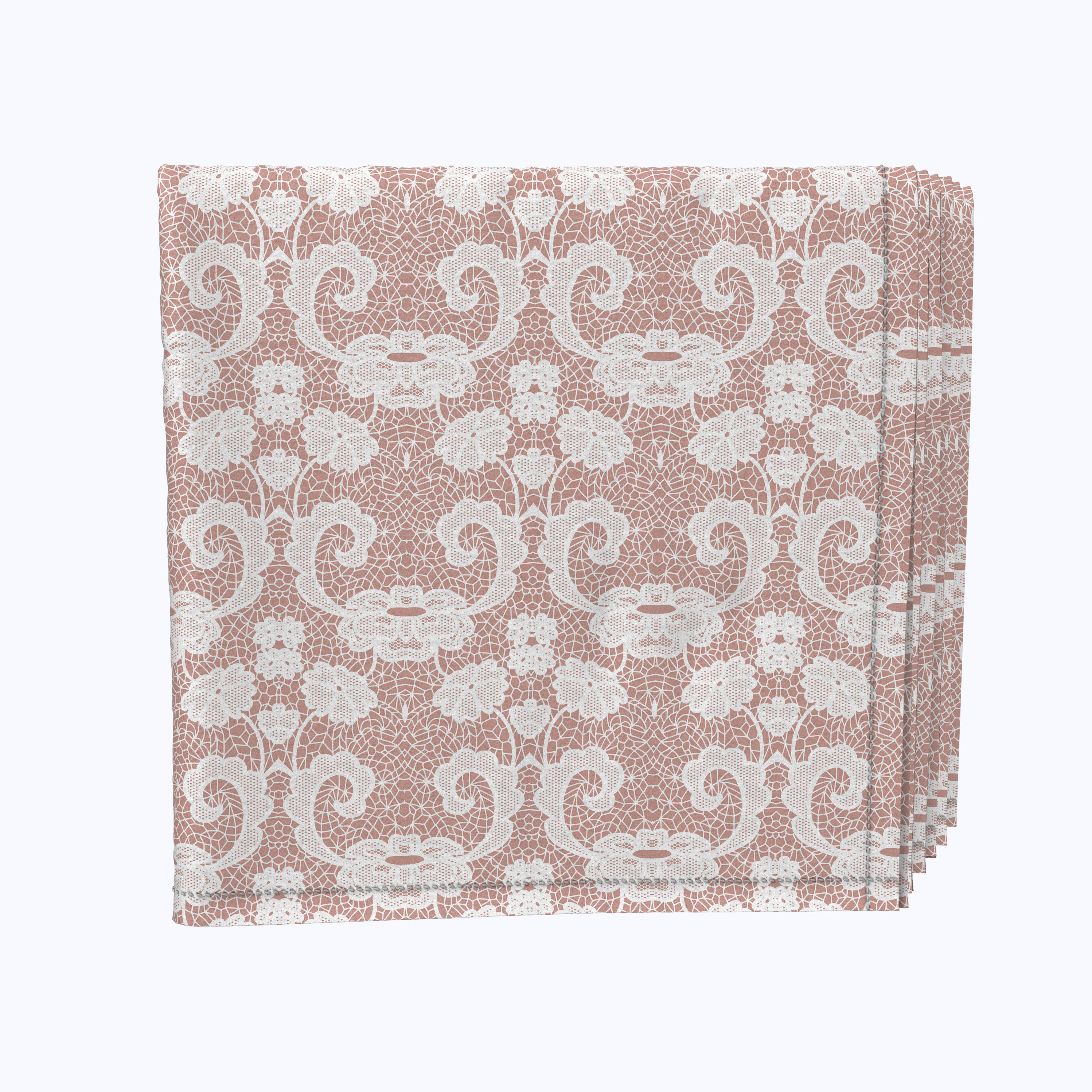 Fabric Textile Products Inc Napkin Set 100 Milliken Polyester Machine Washable Set Of 12 18x18 Decorative Flowers On Lace Wayfair