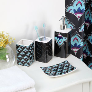 Persian Floral 18-Piece Bathroom Accessory Set