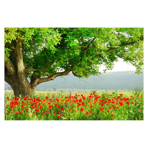 Summer Meadow 2.9m x 432cm Textured Matt Peel & Stick Wall Mural East Urban Home