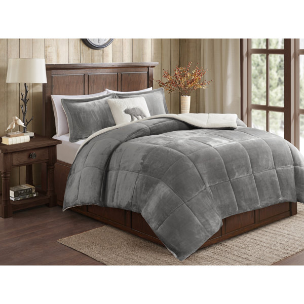 white fluffy comforter target