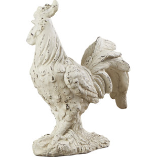 French Country Rooster Statue Wayfair Rooster Statue