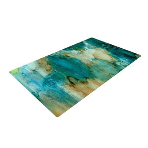 Rosie Brown Waterfall Teal/Blue Area Rug