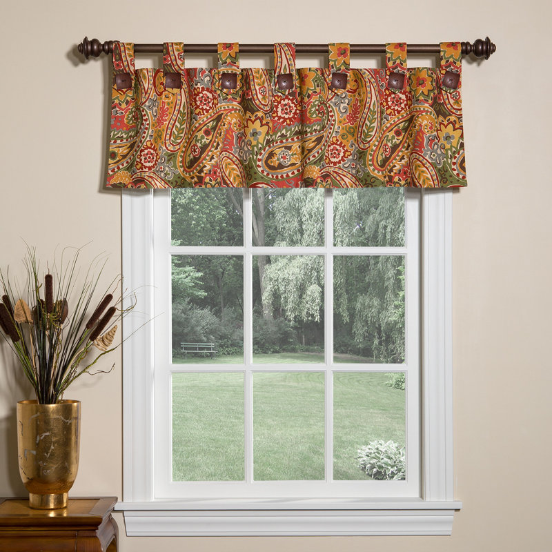 Thomasville At Home Breeze Lined Tab 52 Window Valance Wayfair Breeze Lined Tab 52 Window Valance