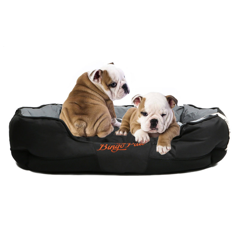 Waterproof Orthopedic Bolster Dog Bed