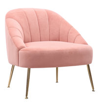 pink armchair