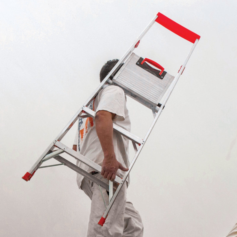 Little Giant Ladder 6 23 Ft Aluminum Flip N Lite Type 1a Step Ladder With 300 Lb Load Capacity Reviews Wayfair