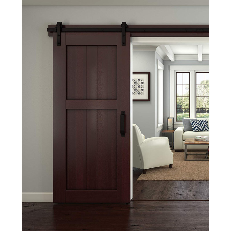 National Hardware Interior Sliding Standard Single Barn Door Hardware Kit