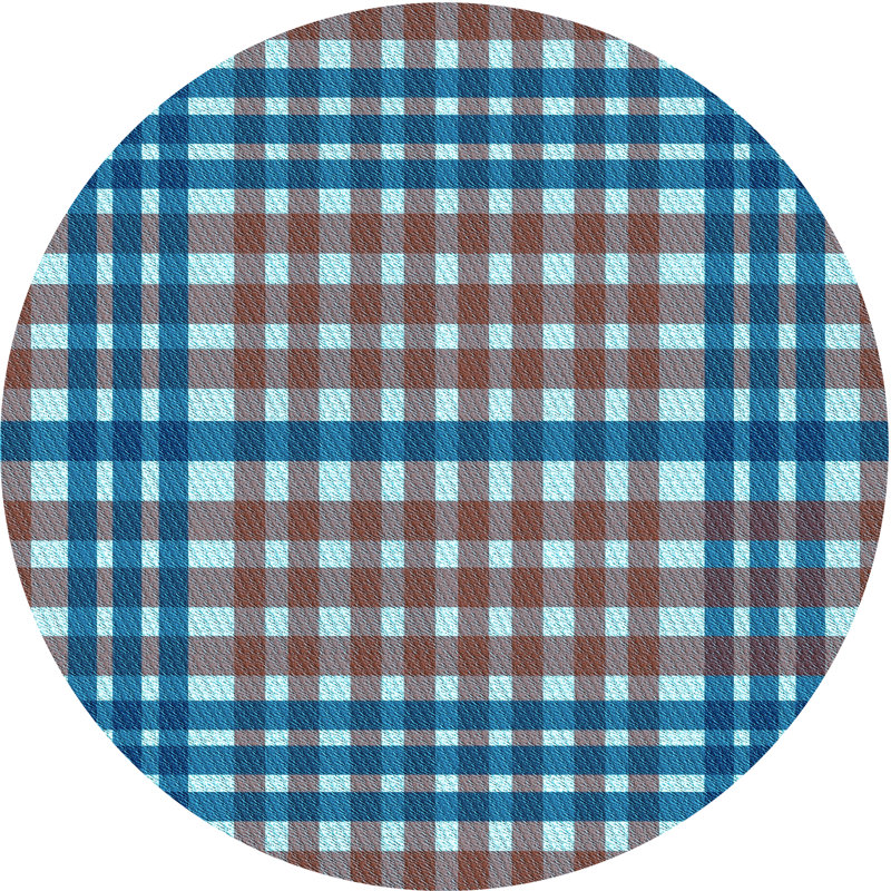 Gracie Oaks Bebe Plaid Blue Brown Area Rug Wayfair