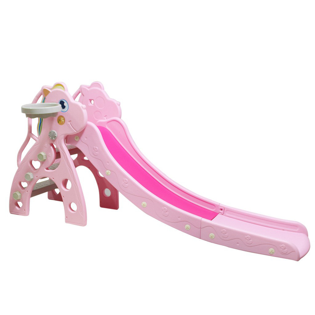 pink childrens slide