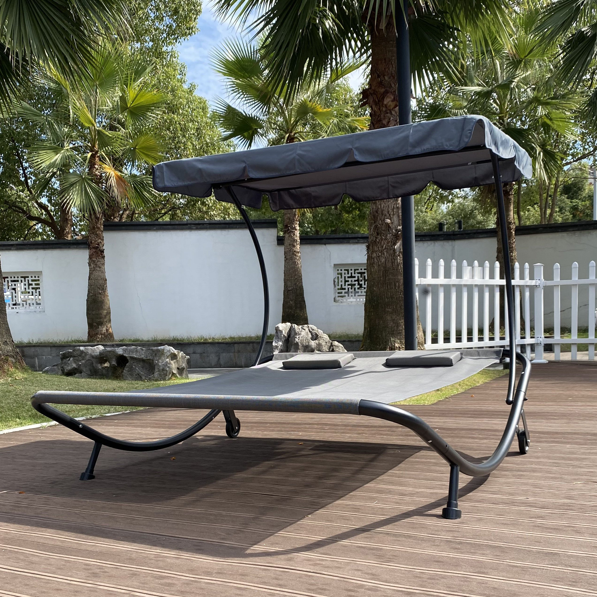 outdoor chaise lounge headrest pillows