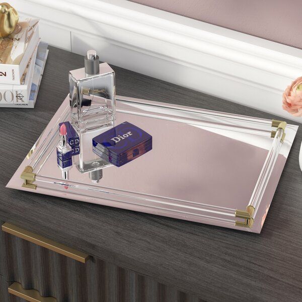 mirrored perfume tray