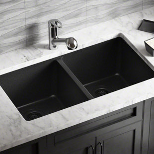 Black Kitchen Sinks You Ll Love In 2019 Wayfair Quickview Beige Black