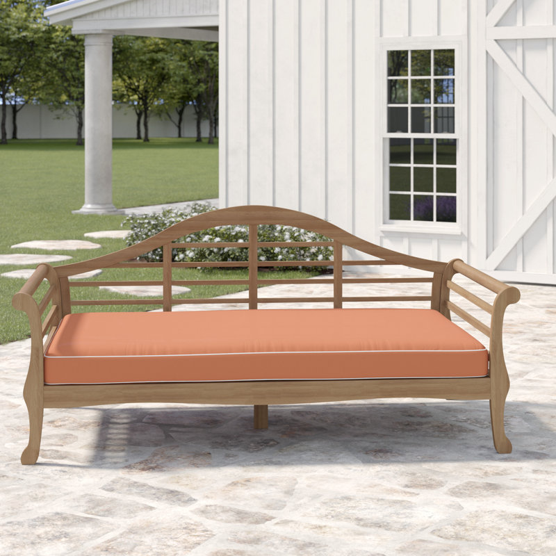 Summerton Teak Patio Sofa with Cushions & Reviews | Joss & Main