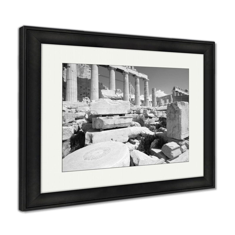 World Menagerie Ruins Of The Ancient Greek Parthenon Temple Acropolis Athens Greece Europe Photographic Print In Black White Wayfair