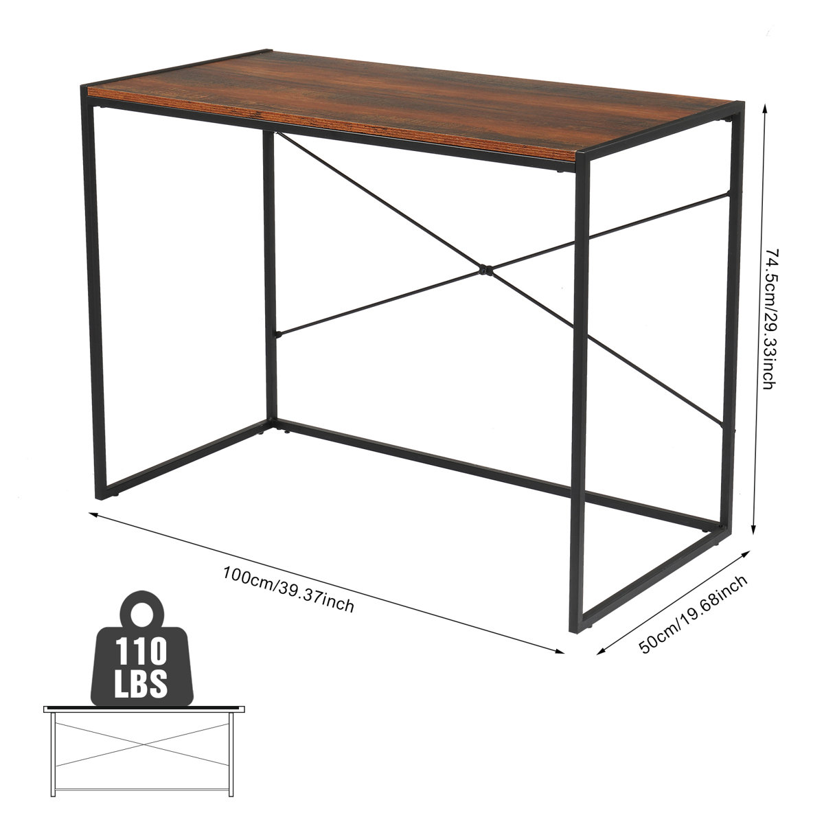 Inbox Zero 39.3" MDF Home Office Use Computer Desk | Wayfair