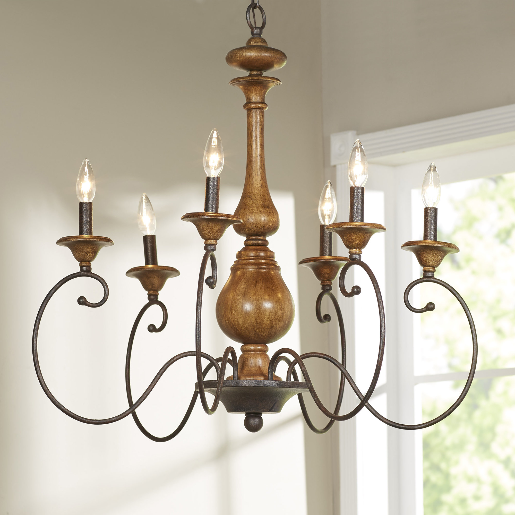 Lark Manor Turcot 6 Light Candle Style Chandelier Reviews Wayfair