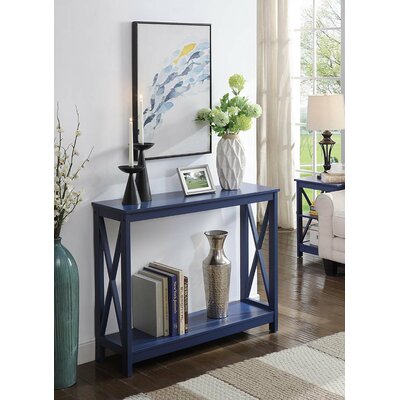 cobalt blue console table