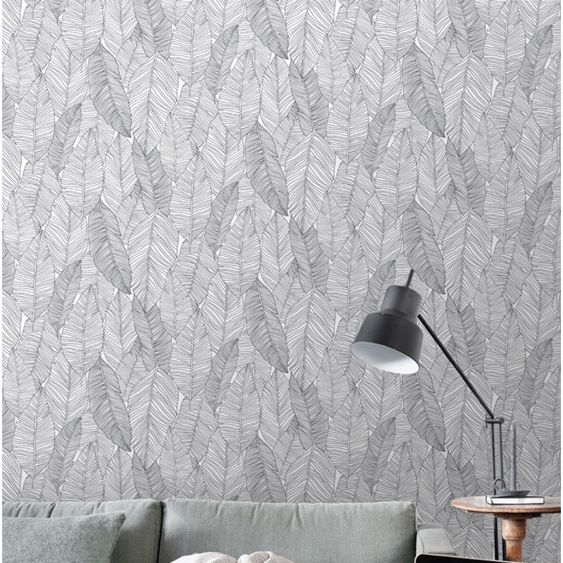 Bay Isle Home Rhonda Banana Leaves 33 L X 20 5 W Wallpaper Roll