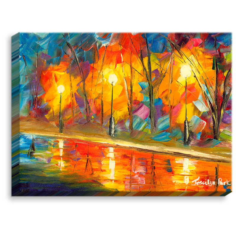 Dianochedesigns Streetlights By Jessilyn Park Painting Print On