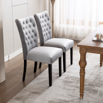 Amdan Tufted Velvet Modern Dining Chair