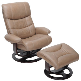 Pedestal Dawson Manual Swivel Recliner With Ottoman by Barcalounger Wonderful