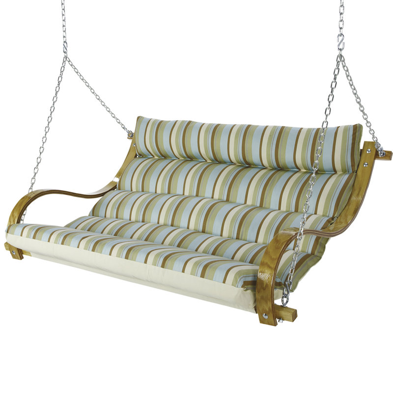 Laude Run Laduke Deluxe Cushioned Double Porch Swing Reviews Laude Run Laduke Deluxe Cushioned Double Porch Swing Reviews Wayfair