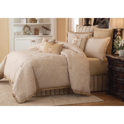 Amalfi 9 10 Piece Cotton Blend Comforter Set Michael Amini
