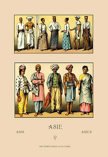 Buyenlarge An Assortment Of Asian Clothing By Auguste Racinet Vintage Advertisement Wayfair