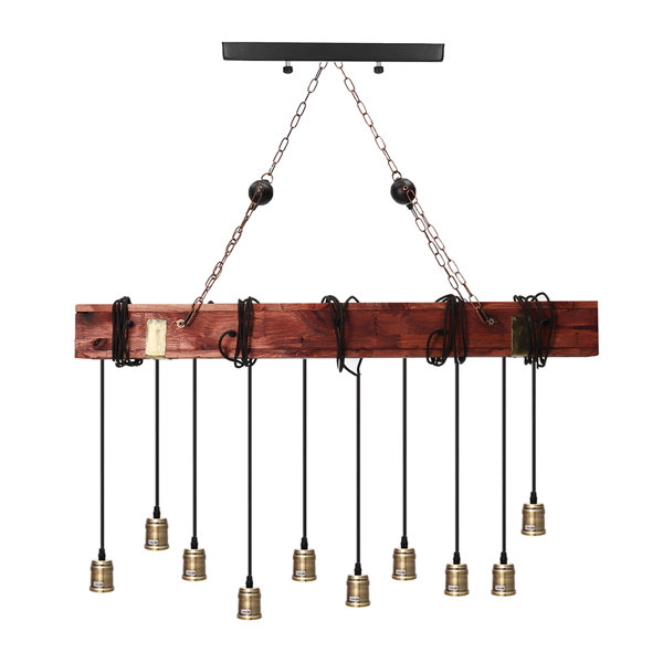 Williston Forge Hafer 10 Light Kitchen Island Linear Pendant Wayfair